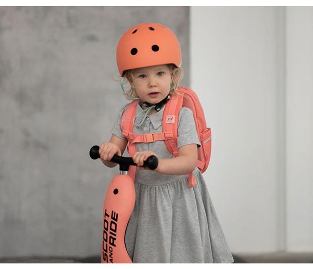 Scoot & Ride Kask Ochronny XXS-S dla dzieci 1-5 lat Peach - 580275 - zdjęcie 7